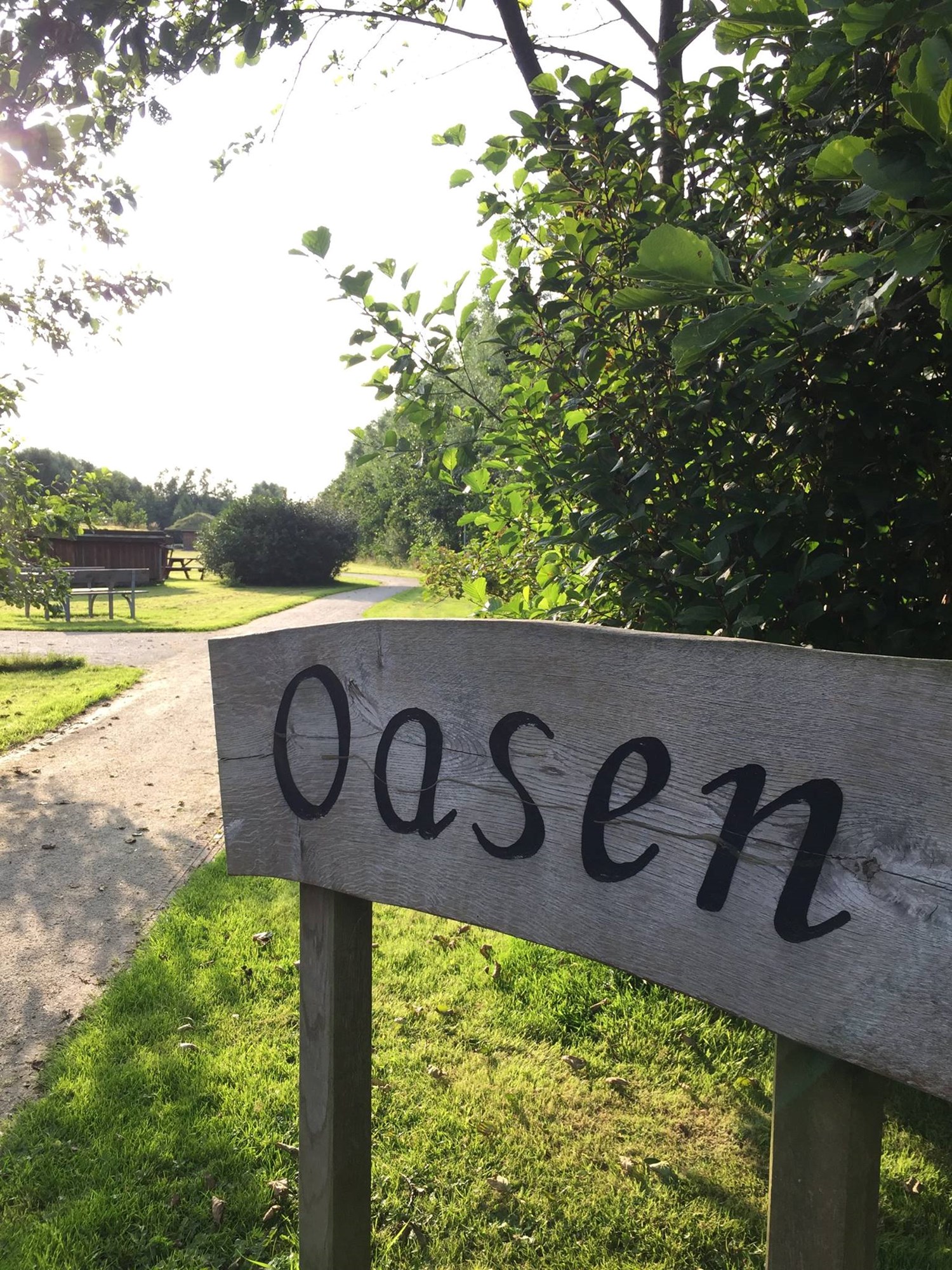 Indgangsskilt til Oasen
