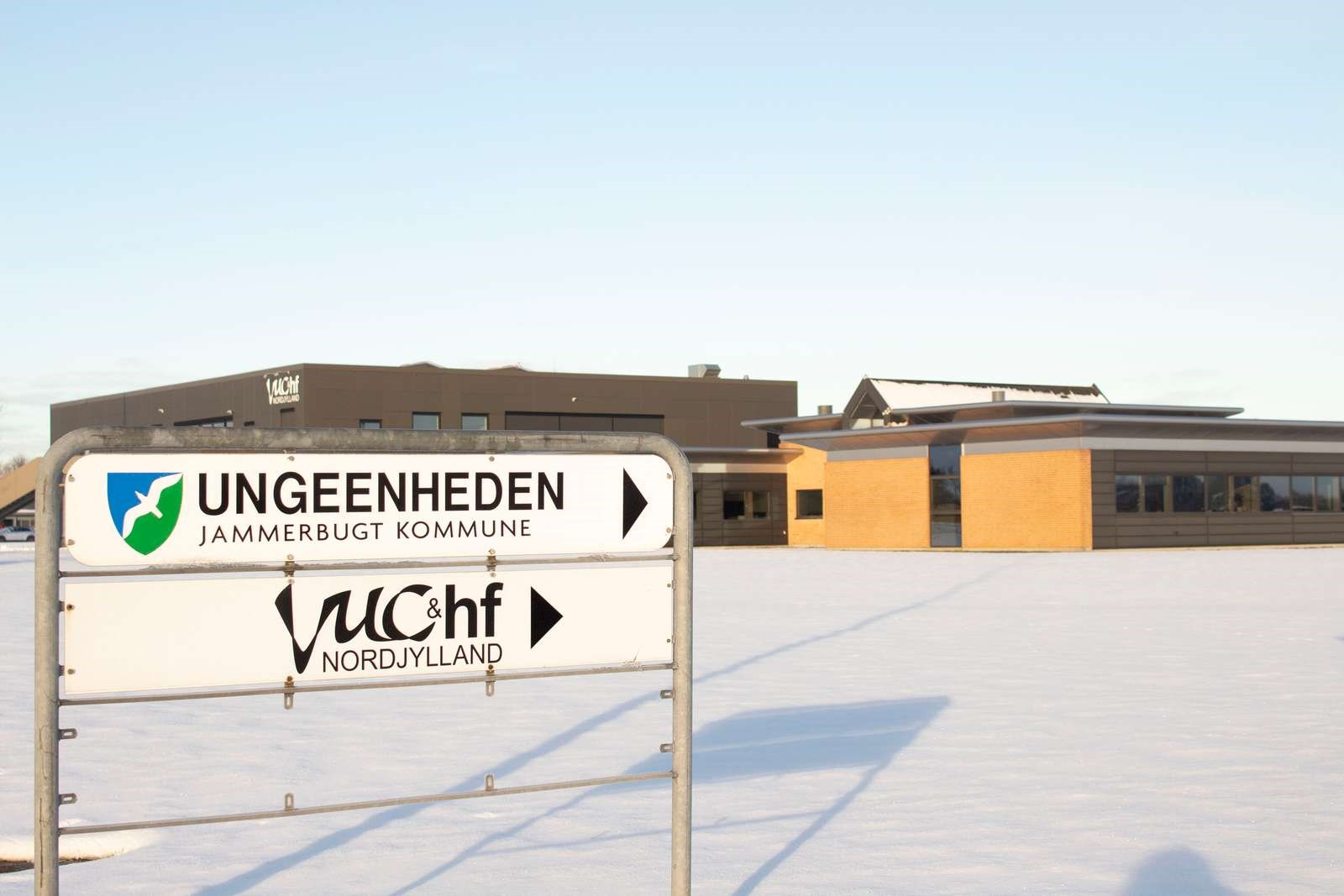 Ungeenheden skilt en vinterdag