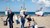 Børnefamilie på stranden