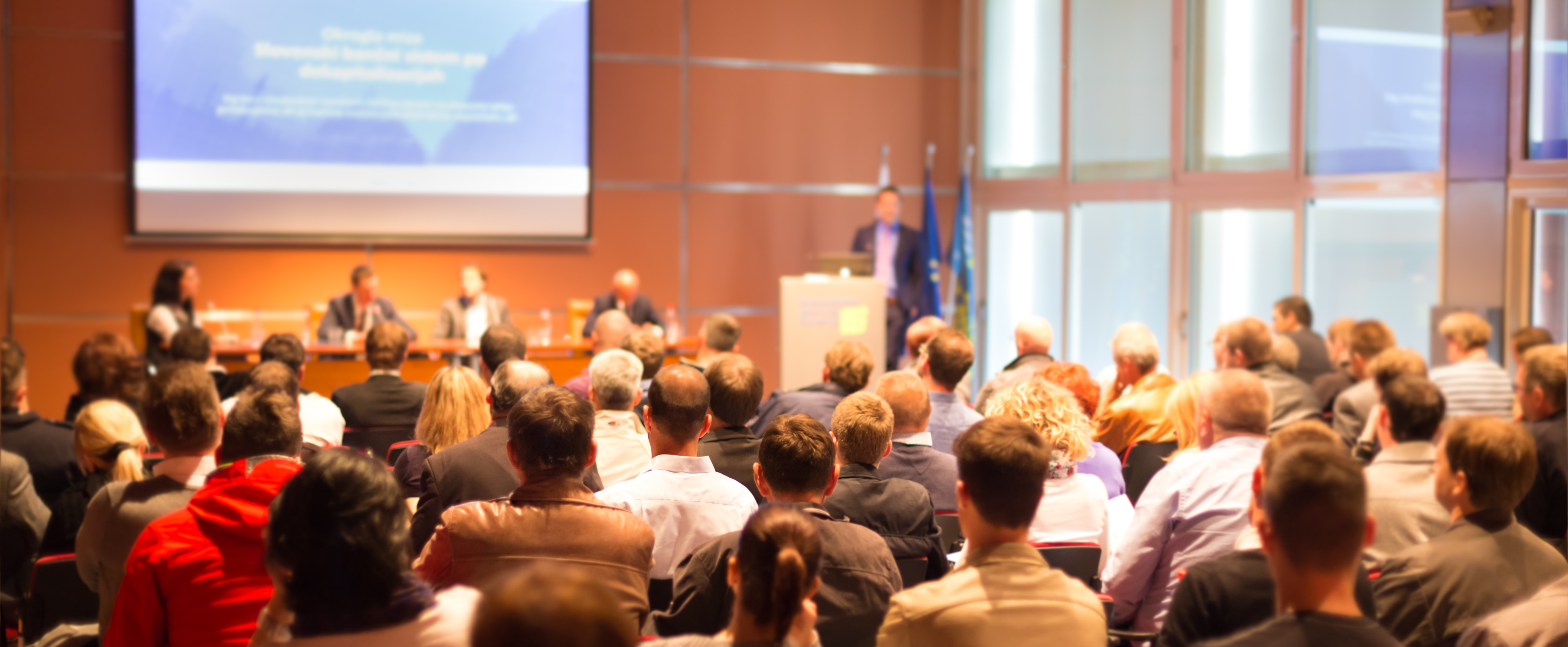 Konference for en flok erhvervsfolk
