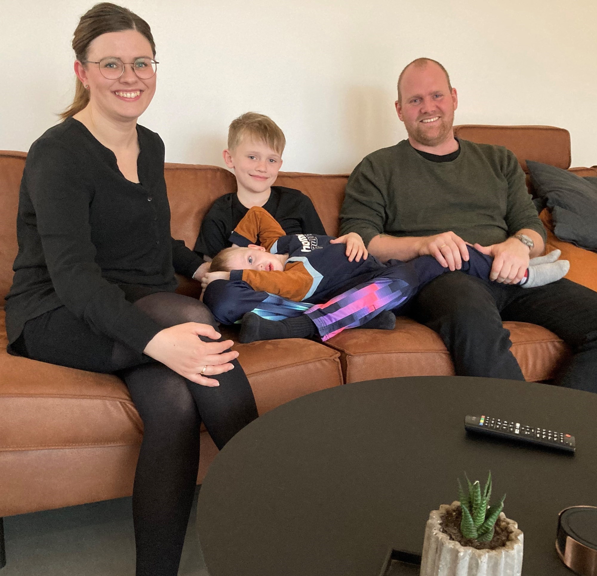 Familien i stuen