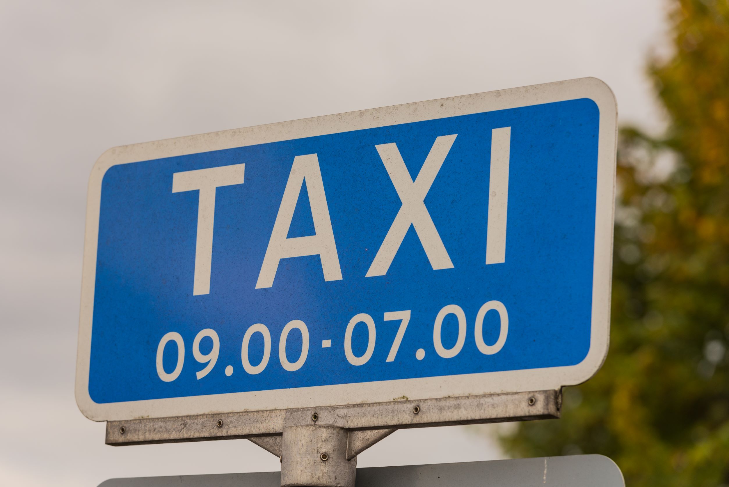 Taxi skilt