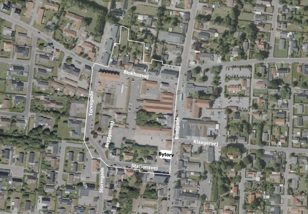 Midtbyen Pandrup, lokalplan afgrænsning