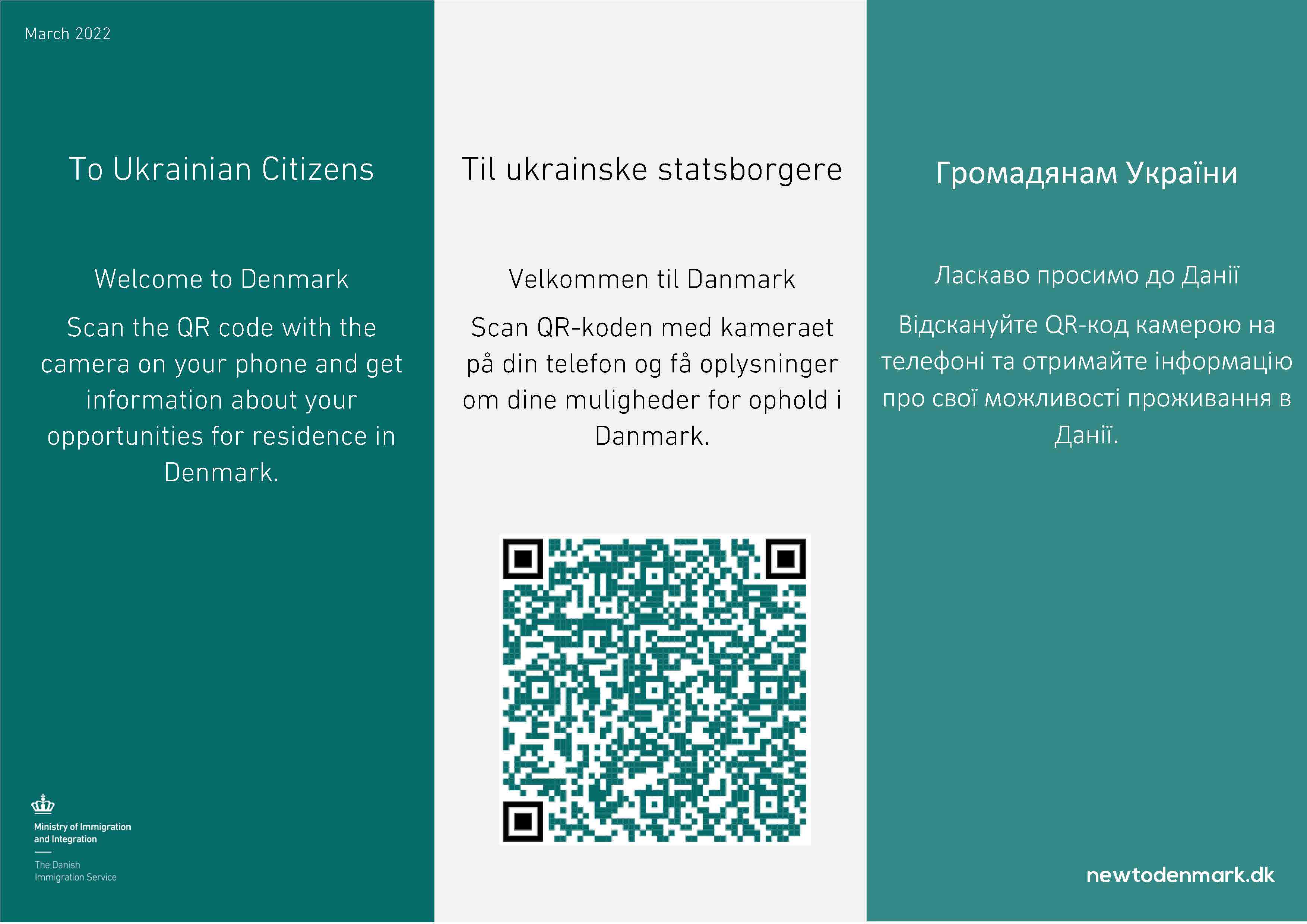 Flyer om newtodenmark.dk